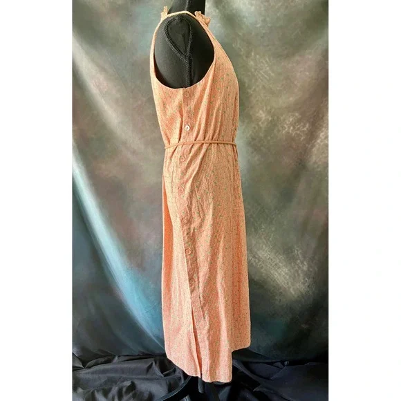 mint halter dress Mint Velvet Green Cotton Halter Maxi Dress | Size XL | Green | Sleeveless
